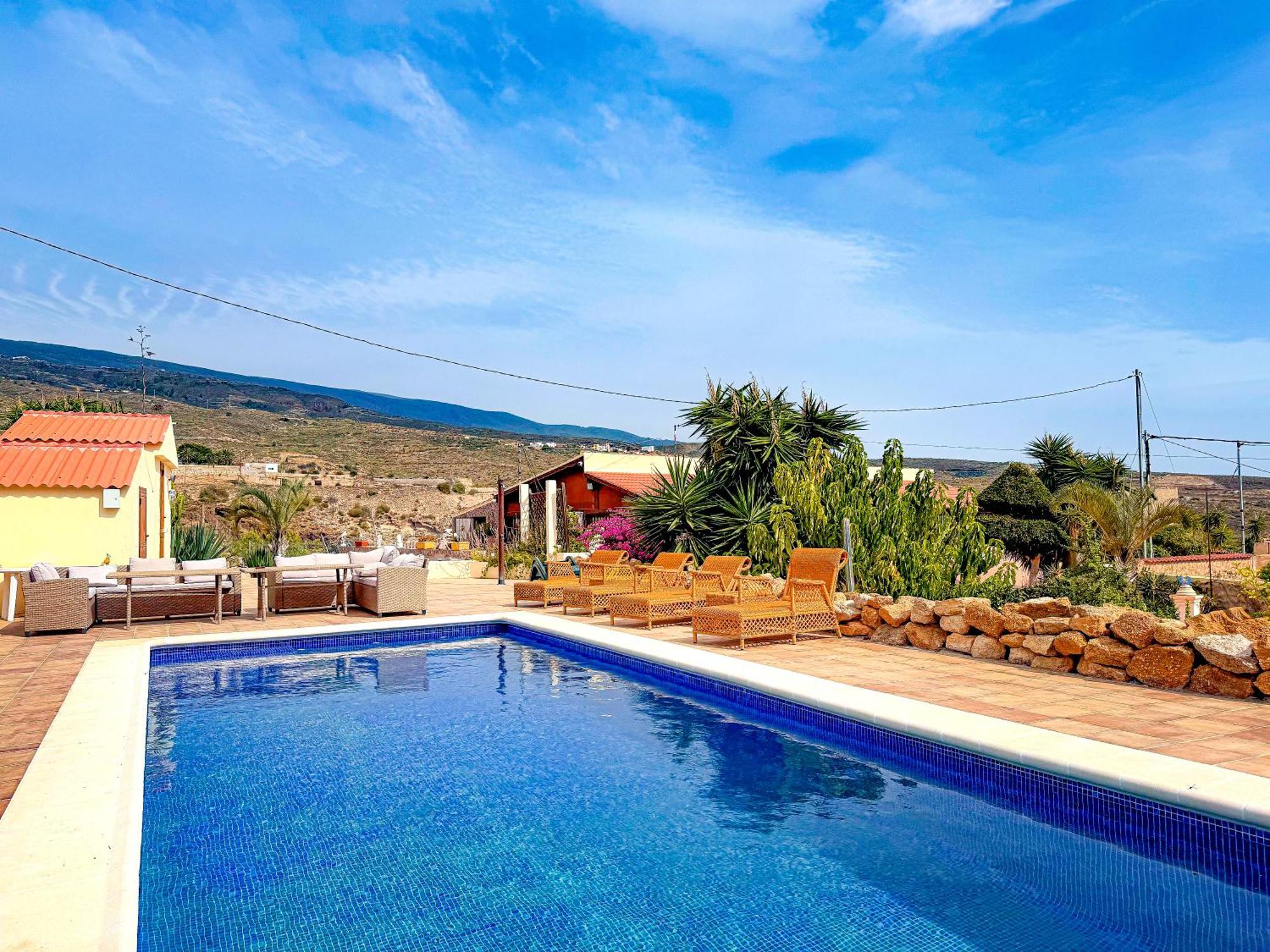 Exquisite Rural House With Garden, Pool And Sea Views Vila Arico Viejo Exterior foto